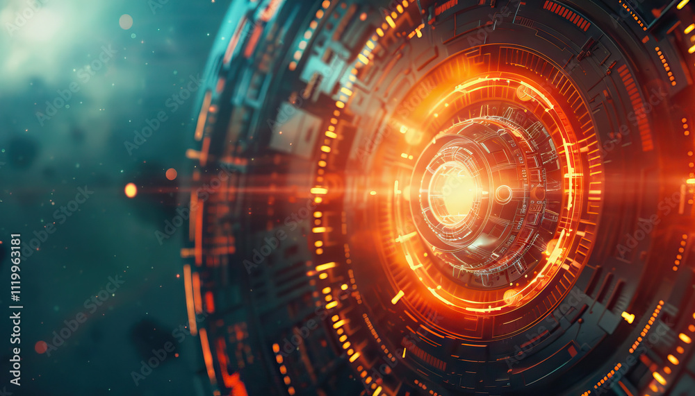 Obraz premium A sci-fi adventure following a group of space archaeologists uncovering a long-lost alien artifact that holds the key to unlocking the secrets of the universe.