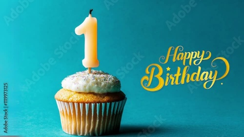 First Birthday Wish - One Year Old Happy Birthday Video Animation