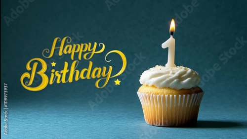 First Birthday Wish - One Year Old Happy Birthday Video Animation