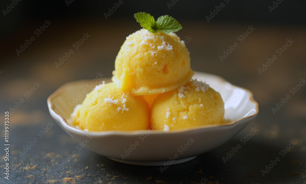Mango Coconut Sorbet Mango Coconut Sorbet
