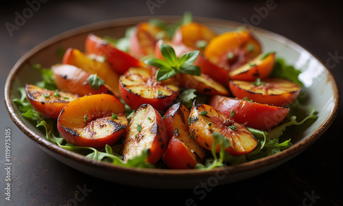 Grilled Peach Caprese Salad