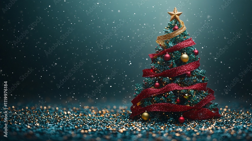 High Precision Shot of a Green Christmas Tree High Precision Shot of a Green Christmas Tree