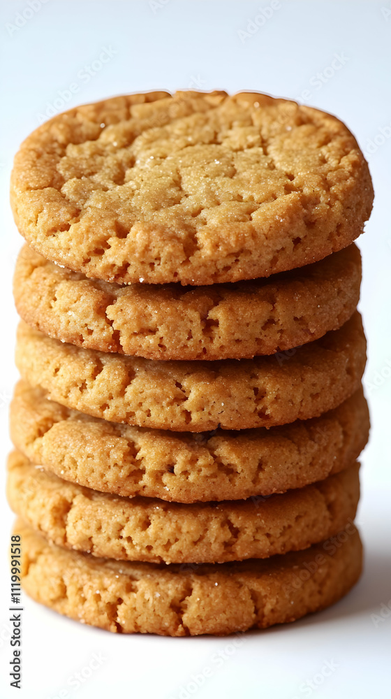 A Stack of Buttery Cookies Photo A Stack of Buttery Cookies Photo