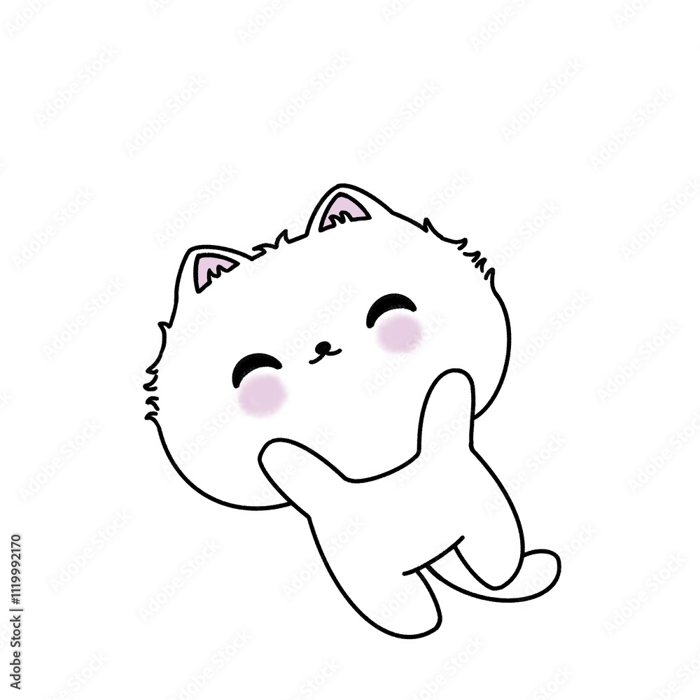 Obraz premium White Cat Jasmine