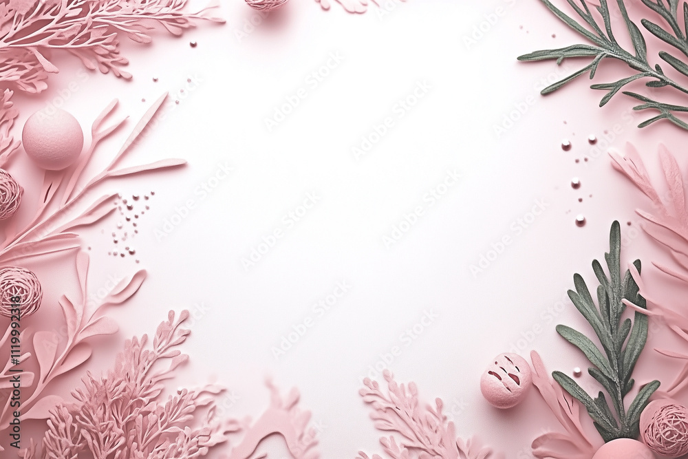 Obraz premium Abstract pink spring themed background with copy space