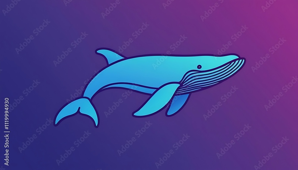 blue whale icon or modern line symbol. line art and icon design with bold outline.concepts, 6 blue whale icon or modern line symbol. line art and icon design with bold outline.concepts, 6