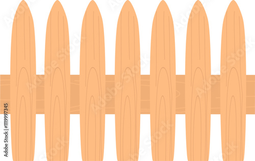 wooden fence isolated