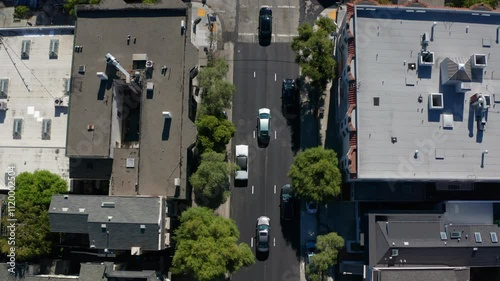 Top-down urban landscape exploration of San Francisco with stunning aerial views