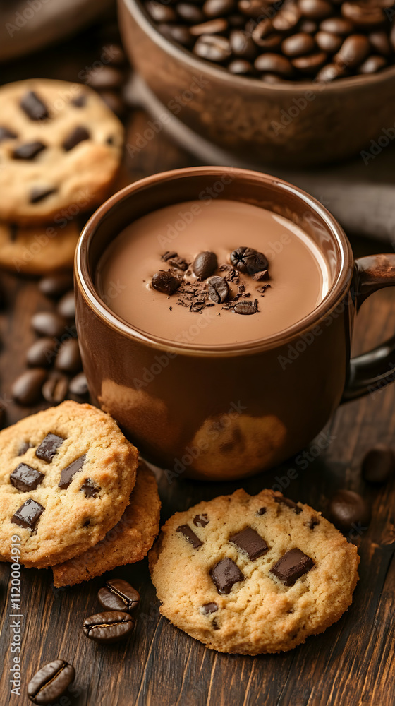 Chocolate Chip Cookies Coffee Mug Still Life