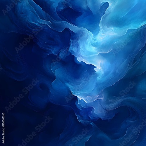 Wallpaper Mural Abstract Blue Swirls Background Image Torontodigital.ca