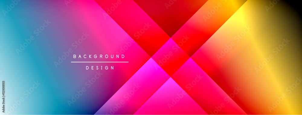 Colorful gradient with lines made of shadow and light. Creative background Colorful gradient with lines made of shadow and light. Creative background