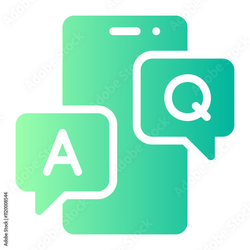 question gradient icon