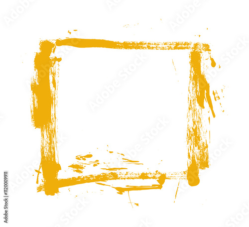 Frame Grunge Brush Stroke Drawing