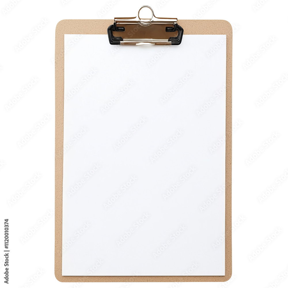 blank clipboard with metal clip and wooden base, isolated on transparency background blank clipboard with metal clip and wooden base, isolated on transparency background