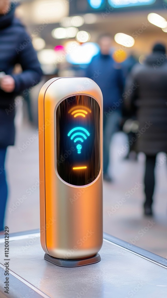 Charging stations inside a high-tech shopping mall, with people interacting seamlessly Charging stations inside a high-tech shopping mall, with people interacting seamlessly