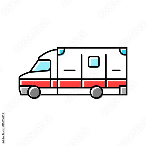 ambulance fracture injury color icon vector. ambulance fracture injury sign. isolated symbol illustration