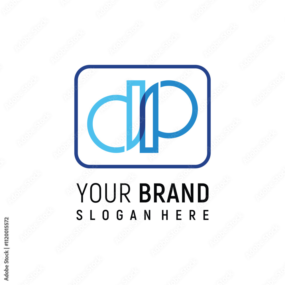letter dp logo design element vector template letter dp logo design element vector template
