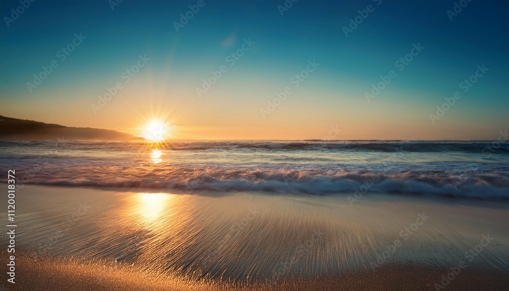 intentionally blurred image of sunrise at the beach intentionally blurred image of sunrise at the beach