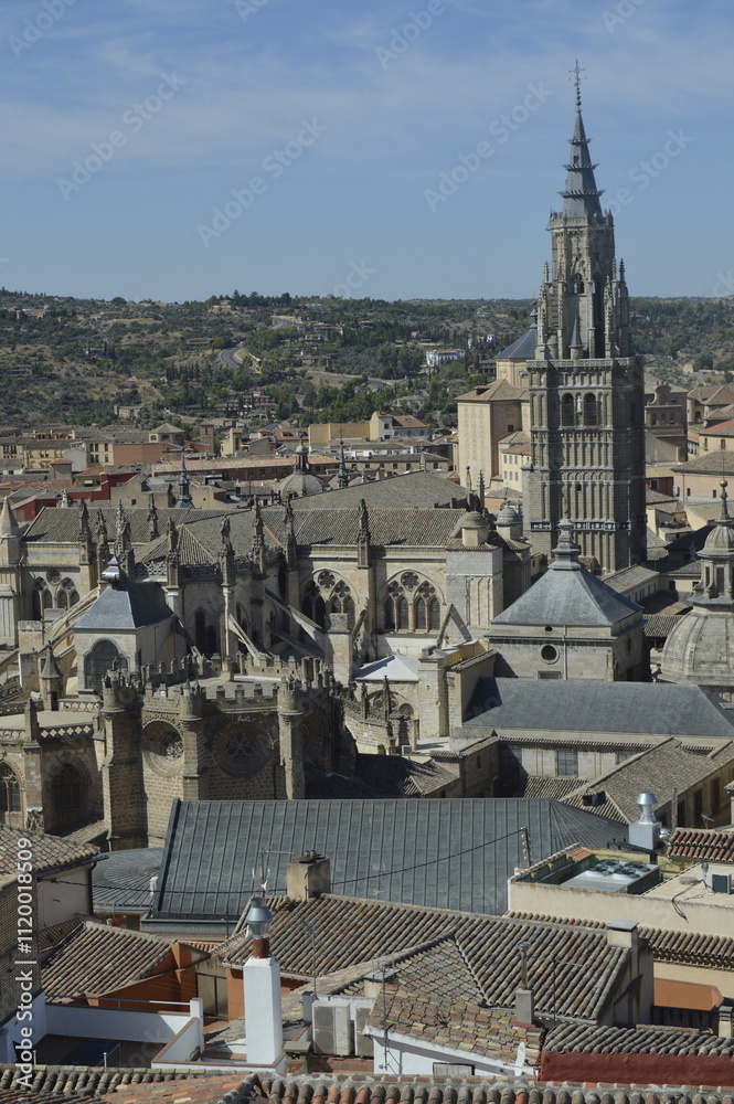 Obraz premium Vista da cidade de Toledo na Espanha
