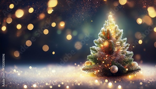 christmas background with christmas tree christmas banner