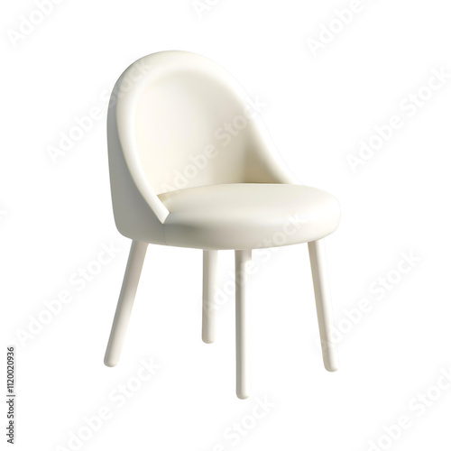 Chair transparent background room decoration material
