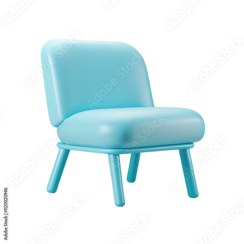 Chair transparent background room decoration material
