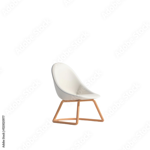 Chair transparent background room decoration material
