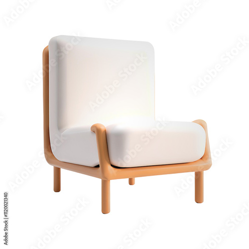 Chair transparent background room decoration material
