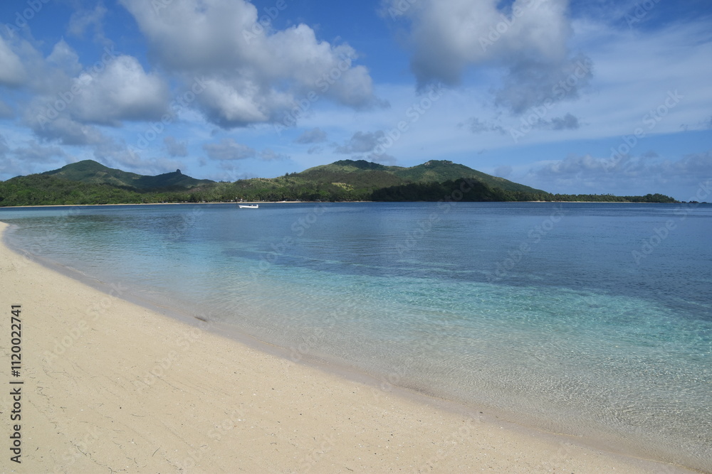 The turquoise Pacific Ocean around the paradise beaches and islands of Fiji The turquoise Pacific Ocean around the paradise beaches and islands of Fiji