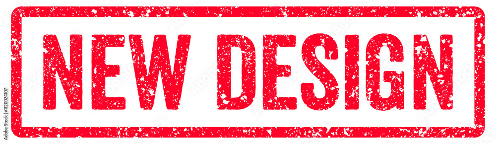 New Design Stamp Transparent Seal, Red Grunge New Design Word Rubber Stamp Seal New Design Stamp Transparent Seal, Red Grunge New Design Word Rubber Stamp Seal