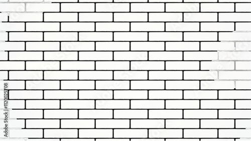 white brick wall.