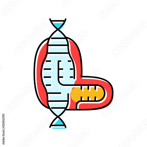 crispr tool genetic engineering color icon vector. crispr tool genetic engineering sign. isolated symbol illustration