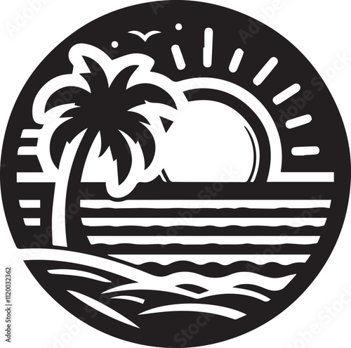 beach logo design