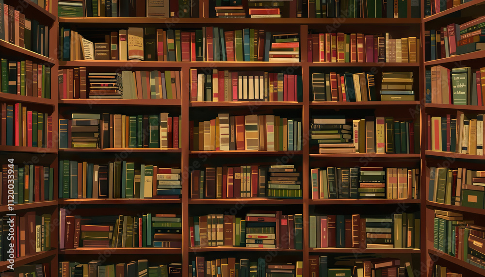 The mischievous bookshelf rearranged books into mysterious patterns, inviting exploration The mischievous bookshelf rearranged books into mysterious patterns, inviting exploration