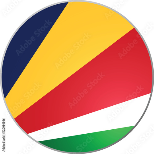 Seychelles Country Round Flag Vector Free Download Seychelles Country Round Flag Vector - GFXLoad