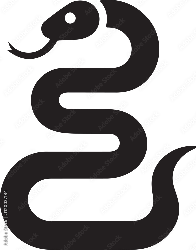 Snake Silhouette Stock Vector Snake Silhouette Stock Vector