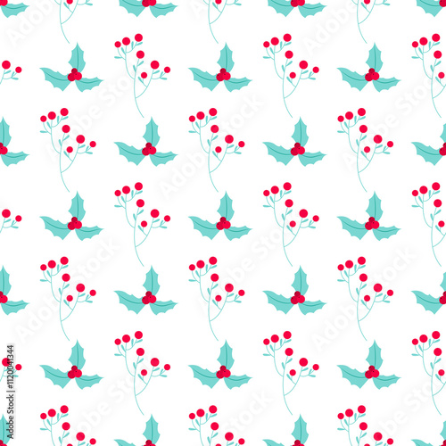 Floral pattern with a winter theme.