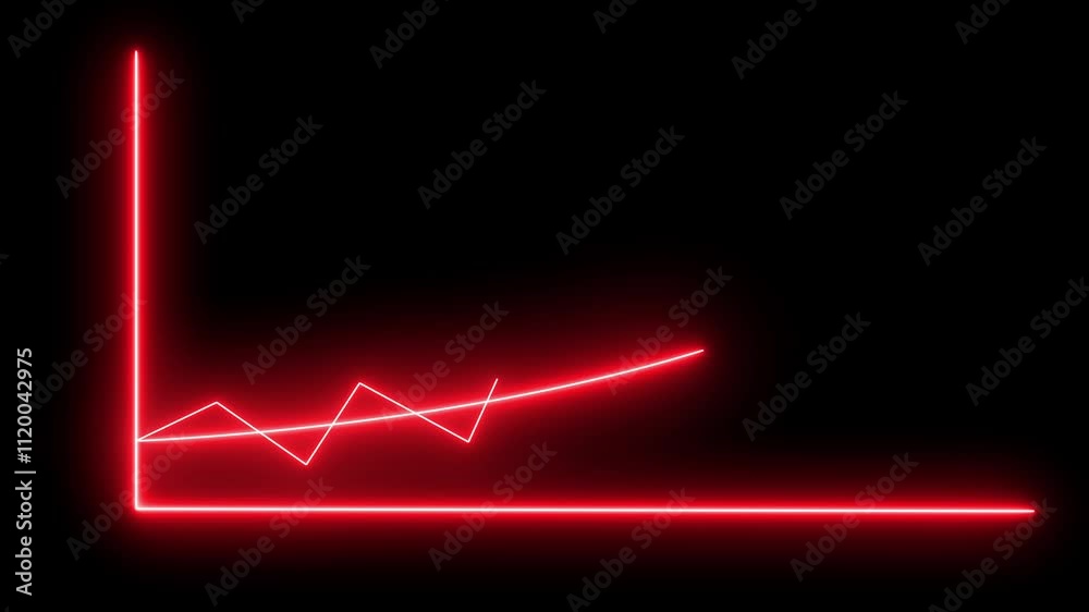 A neon business graph icon displays a glowing, upward-sloping line chart with markers, symbolizing growth, success, and progress. The vibrant neon effect adds a modern, dynamic. A neon business graph icon displays a glowing, upward-sloping line chart with markers, symbolizing growth, success, and progress. The vibrant neon effect adds a modern, dynamic.