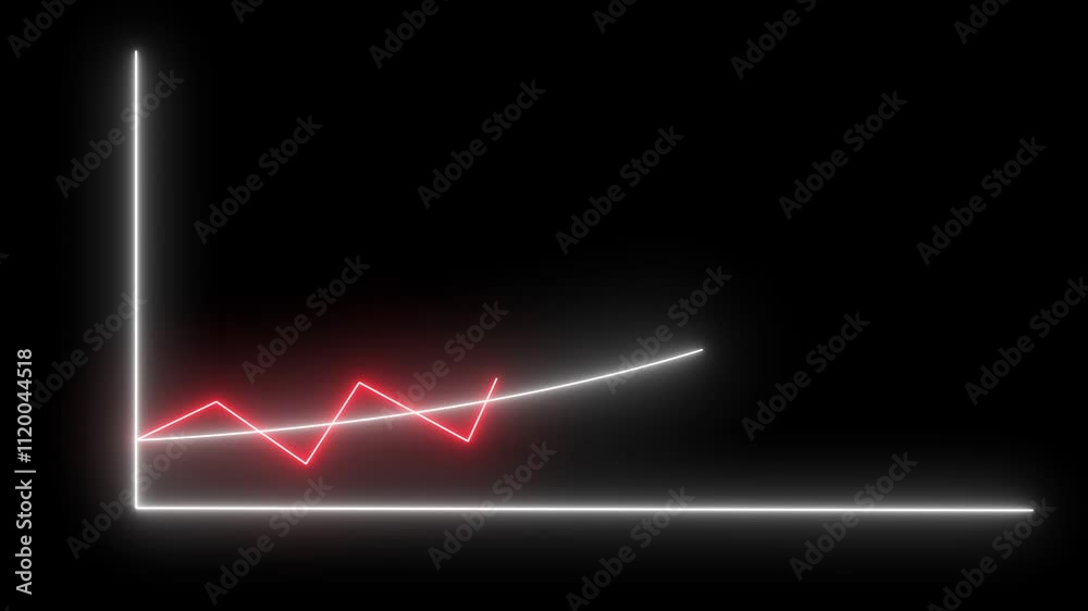 A neon business graph icon displays a glowing, upward-sloping line chart with markers, symbolizing growth, success, and progress. The vibrant neon effect adds a modern, dynamic. A neon business graph icon displays a glowing, upward-sloping line chart with markers, symbolizing growth, success, and progress. The vibrant neon effect adds a modern, dynamic.