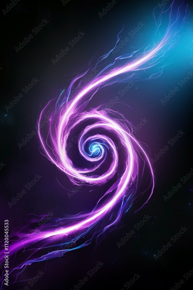 Fototapeta premium abstract blue thunder 2