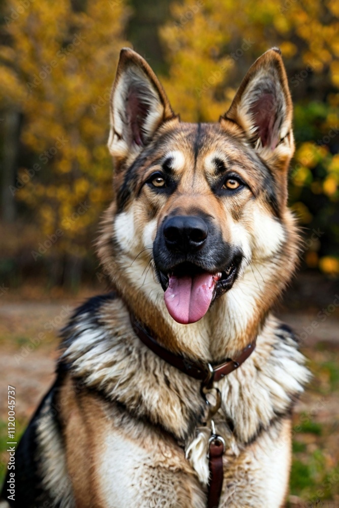 portrait of a german shepherd dog 1 portrait of a german shepherd dog 1