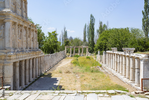 Beautiful view of the archaeological site of Aphrodisias, Turkey