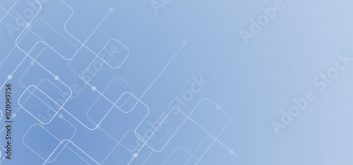 Blue white modern abstract background, Digital technology futuristic internet network connection, cloud cyber information communication, Ai big data science, innovation future tech illustration vector