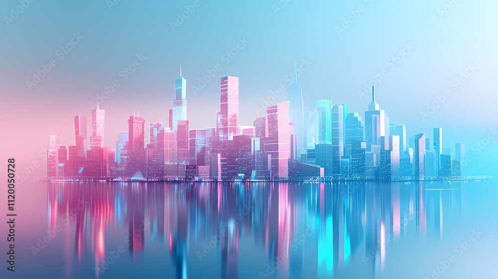 Fototapeta premium abstract city background