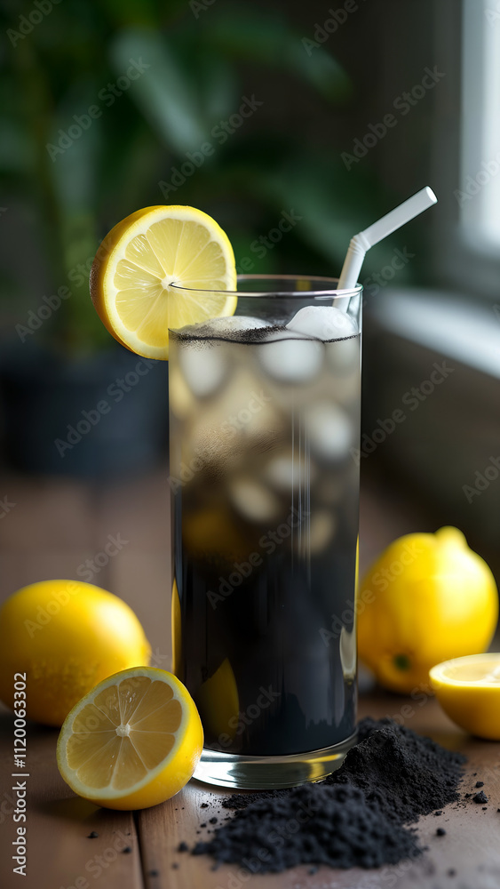 Refreshing Charcoal Lemonade Refreshing Charcoal Lemonade