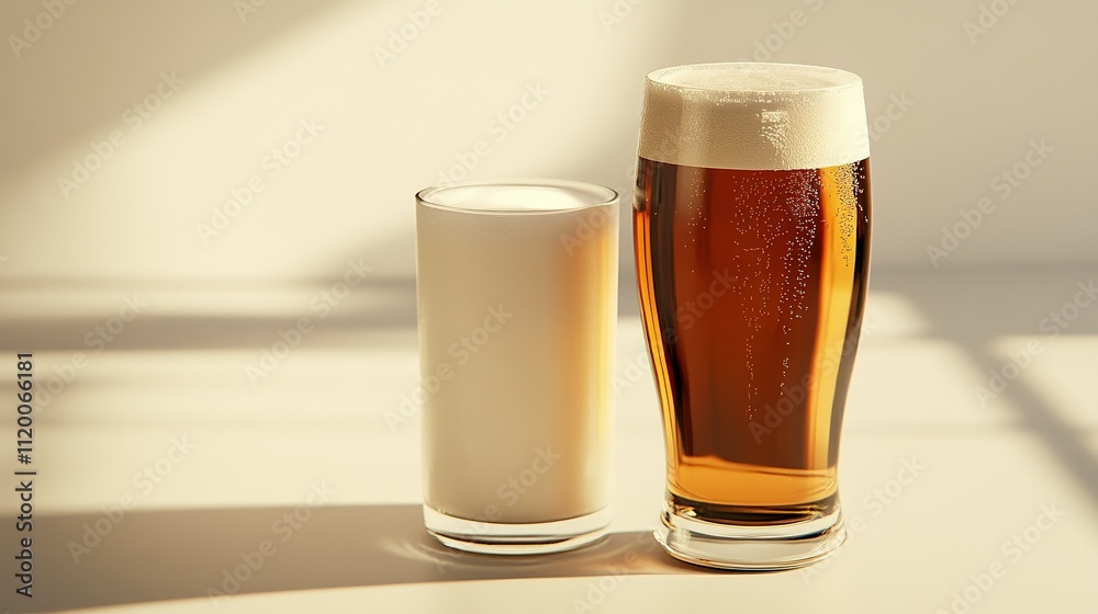 Beer and milk Beer and milk