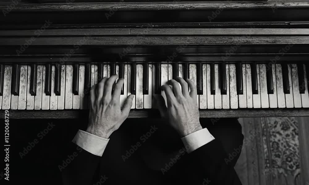 piano player close up
