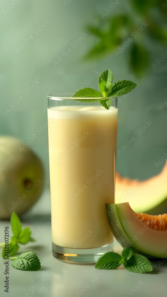 Refreshing Melon Mint Smoothie Refreshing Melon Mint Smoothie