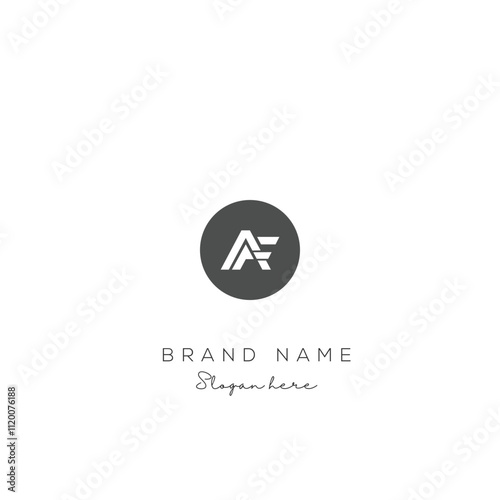 AF or FA letter logo icon design. Classic style luxury initials monogram.