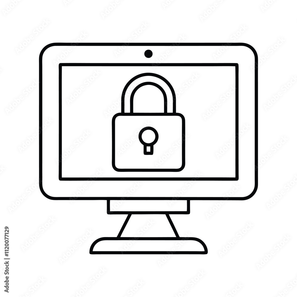 Cybersecurity Lock Icon - Network Security, Encryption, and Data Protection for Online Safety
Cybersecurity Lock Icon - Network Security, Encryption, and Data Protection for Online Safety